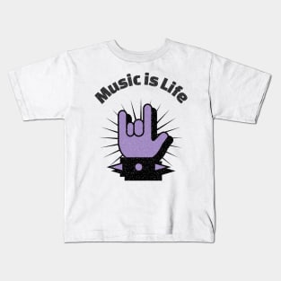 Music is Life Kids T-Shirt